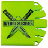 Knuckle Butt Tank Cover - WKS K-Bar Knife - Lime Knives - Paintball - XFactorPaintball.com