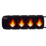 Bayonet Barrel Cover - Fire Emoji Black - Paintball - XFactorPaintball.com