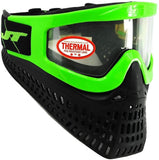 Proflex X Paintball Mask - Black with Green Frame - Paintball - XFactorPaintball.com