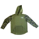 DryFit Lightweight Hoodie - Tiger Stripe - Olive -  - Paintball - XFactorPaintball.com