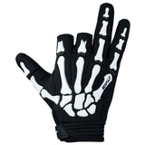 Exalt Death Grip Gloves - Black/White / Small - Paintball - XFactorPaintball.com