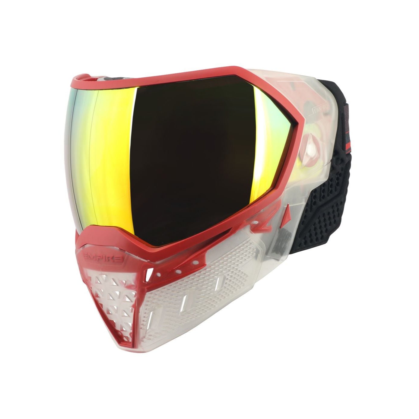 Masque EVS Crystal SE Clair/Noir avec lentille chromée noire HD