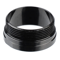 Black cylindrical Feedneck mount on a white background