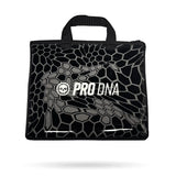 Black textured bag with 'PRO DNA' logo on a white background