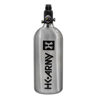 HK Army 48ci 3000psi compressed air paintball tank - Silver Gunmetal