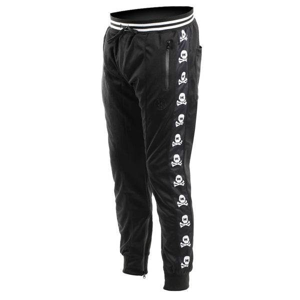 HK Army Track Jogger Pants in Black with OG Skull logo down the side
