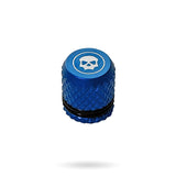 Infamous Pro DNA Fill Nipple Cover - Blue w/white lasered skull
