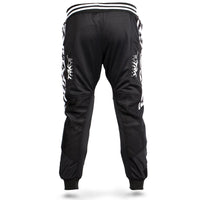 HK Army TRK Jogger Pant in Black with HK Typeface down the side - Black White - Back View